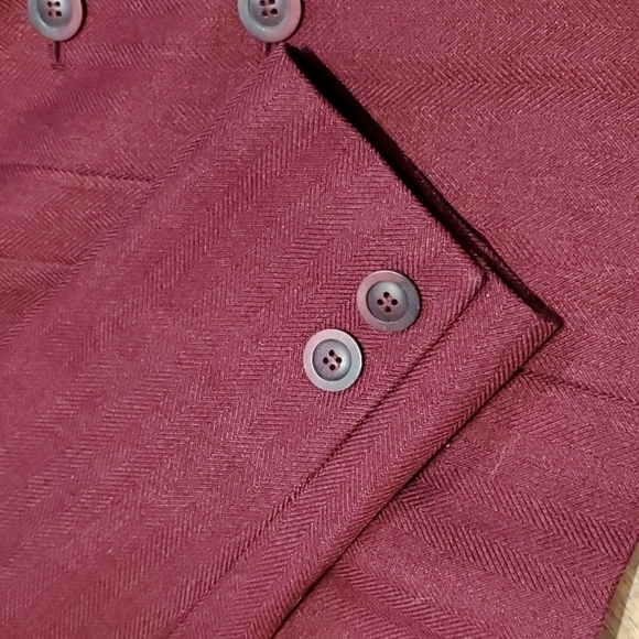 SAG Harbor Suit Petite Cranberry Red Blazer Size 12P - Picture 15 of 15